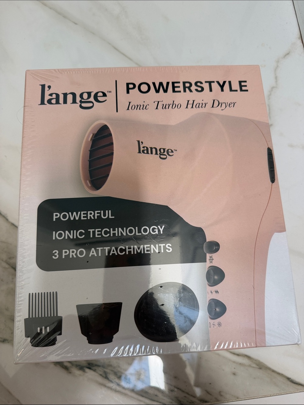 NWT 🎀✨NOT OPEN Lange PowerStyle Ionic Turbo Hair Dryer - Rose Pink